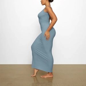 SKIMS Soft Lounge Lace Scoop Neck Dress I Arctic I NEW